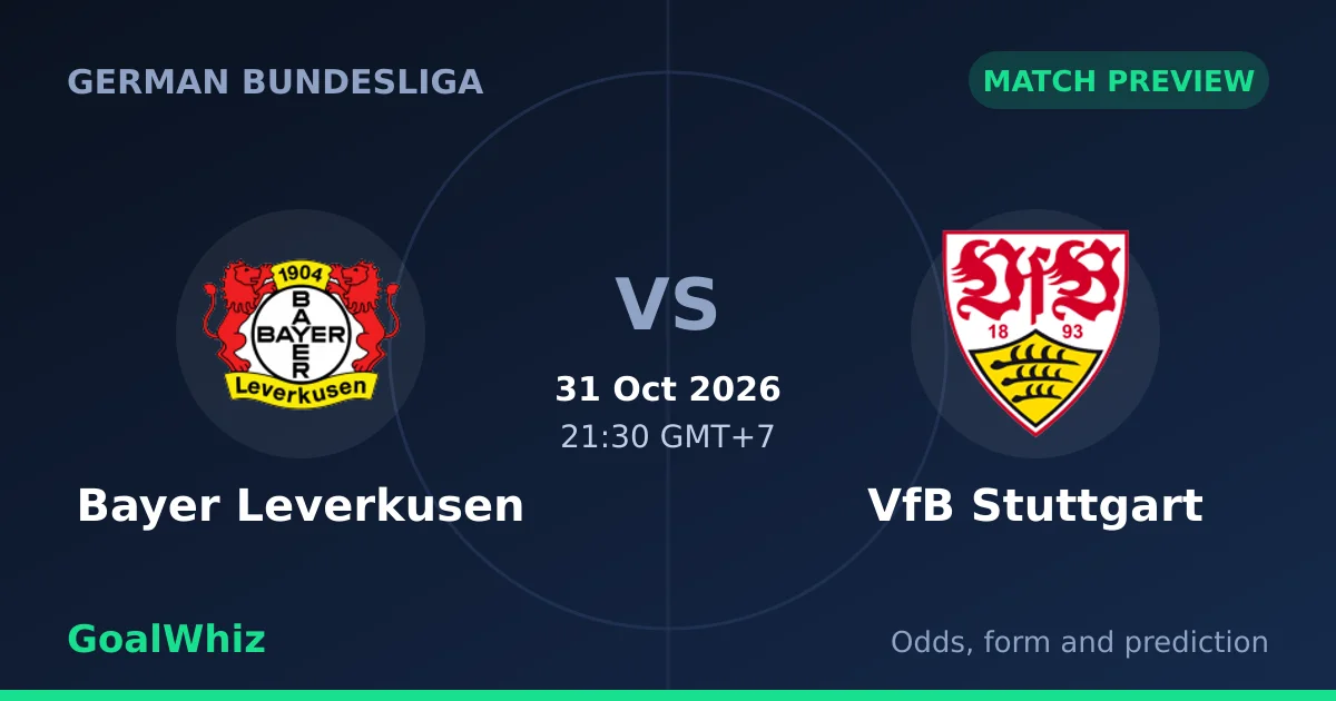 Bayer Leverkusen vs VfB Stuttgart Prediction, Odds and Betting Tips (31 Oct)