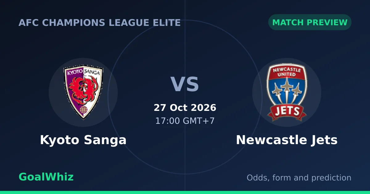 Kyoto Sanga vs Newcastle Jets Prediction, Odds and Betting Tips (27 Oct)