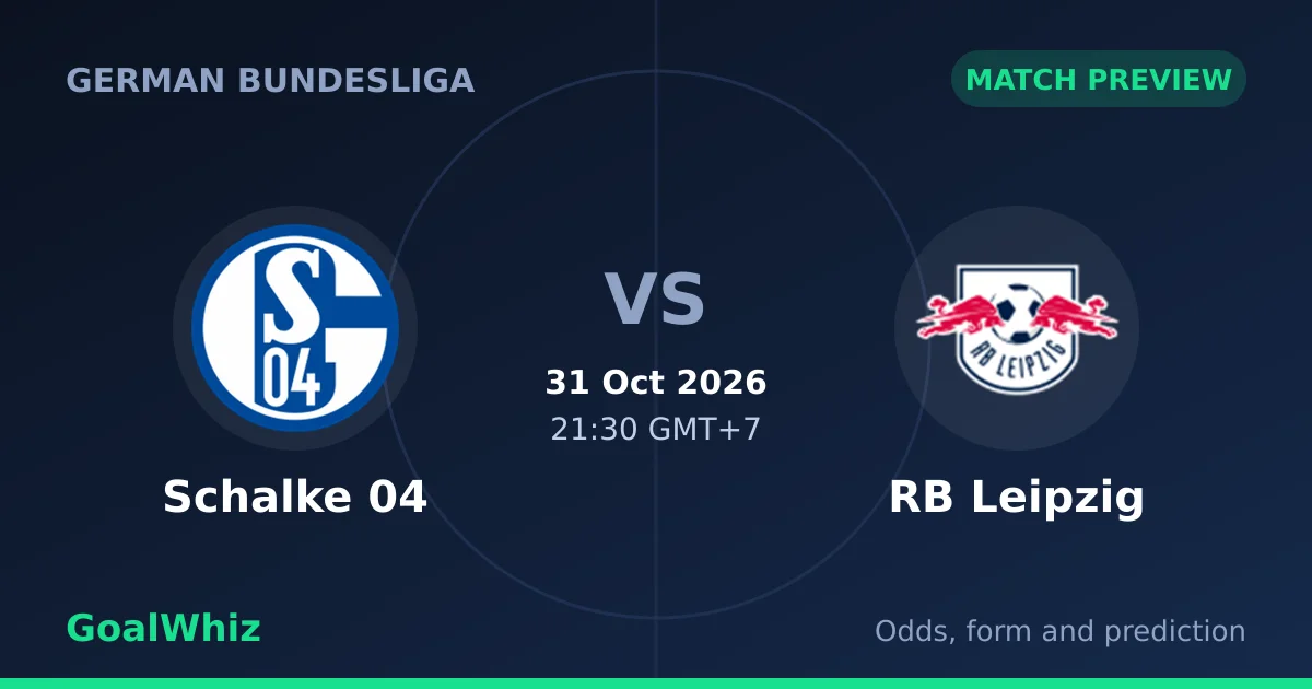 Schalke 04 vs RB Leipzig Prediction, Odds and Betting Tips (31 Oct)